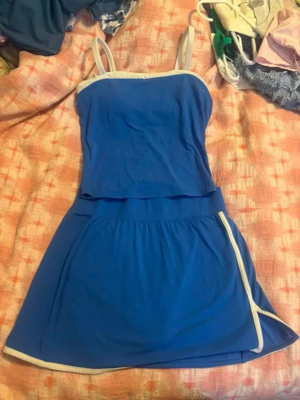Blue Athletic matching Set